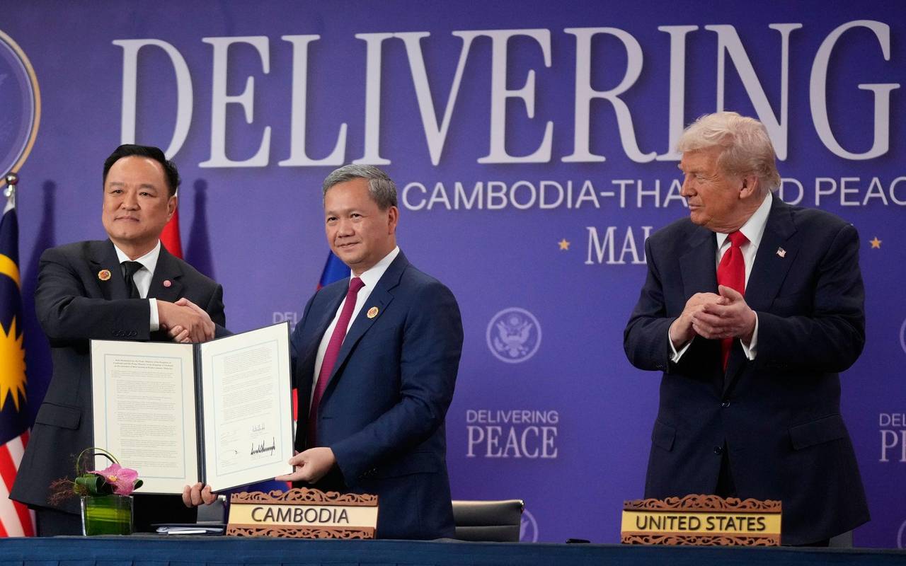 Unterzeichnungszeremonie mit Donald Trump