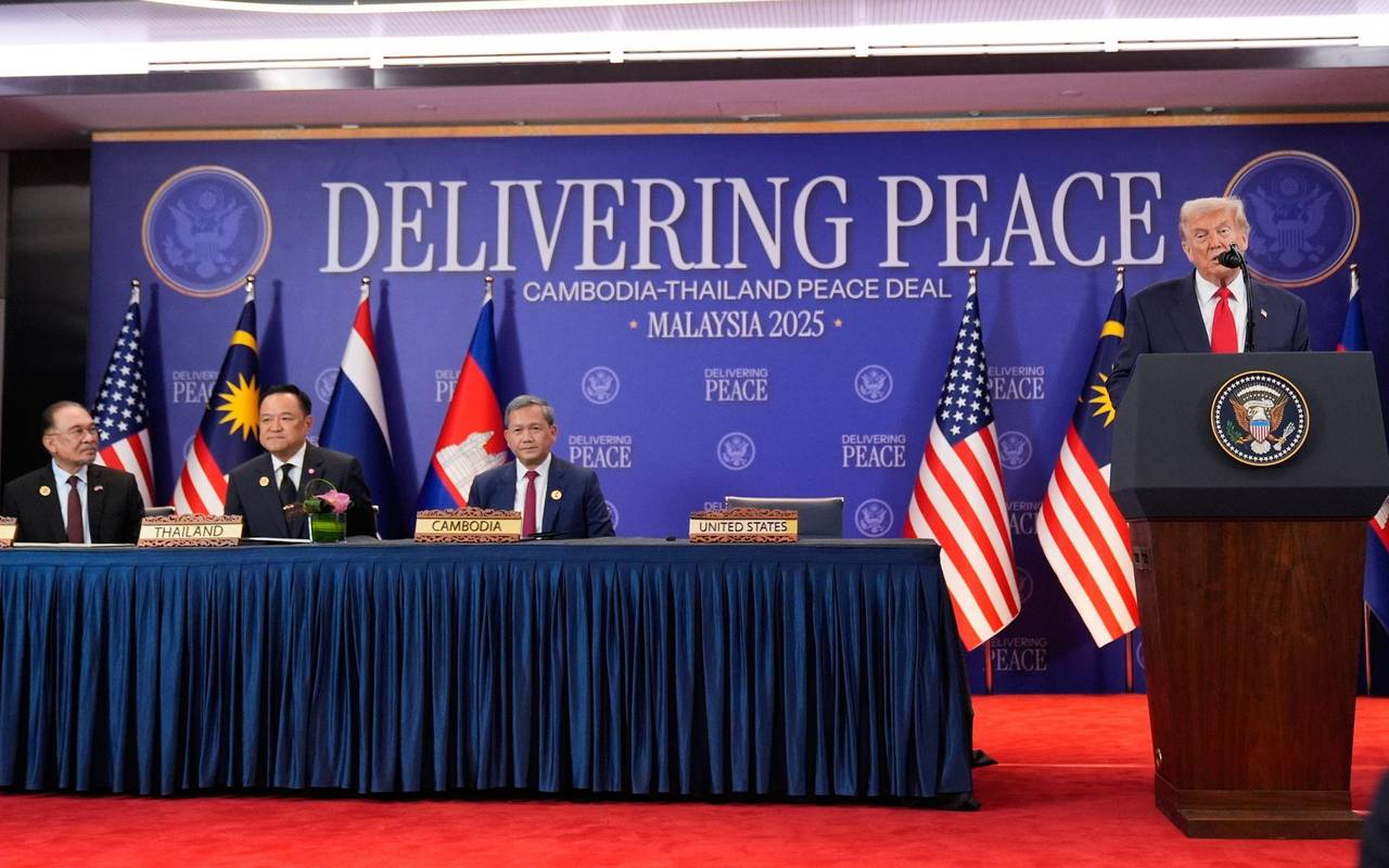 Unterzeichnungszeremonie mit Donald Trump