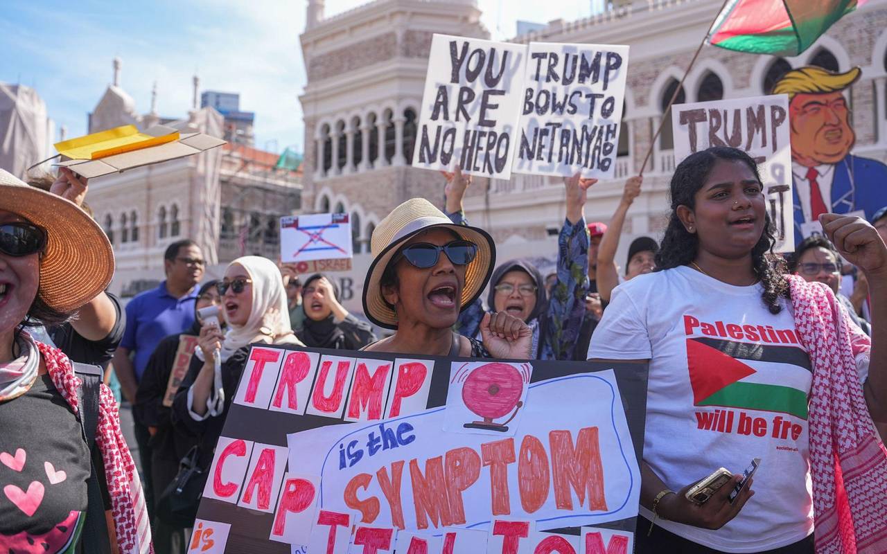 Anti-Trump-Proteste in Kuala Lumpur