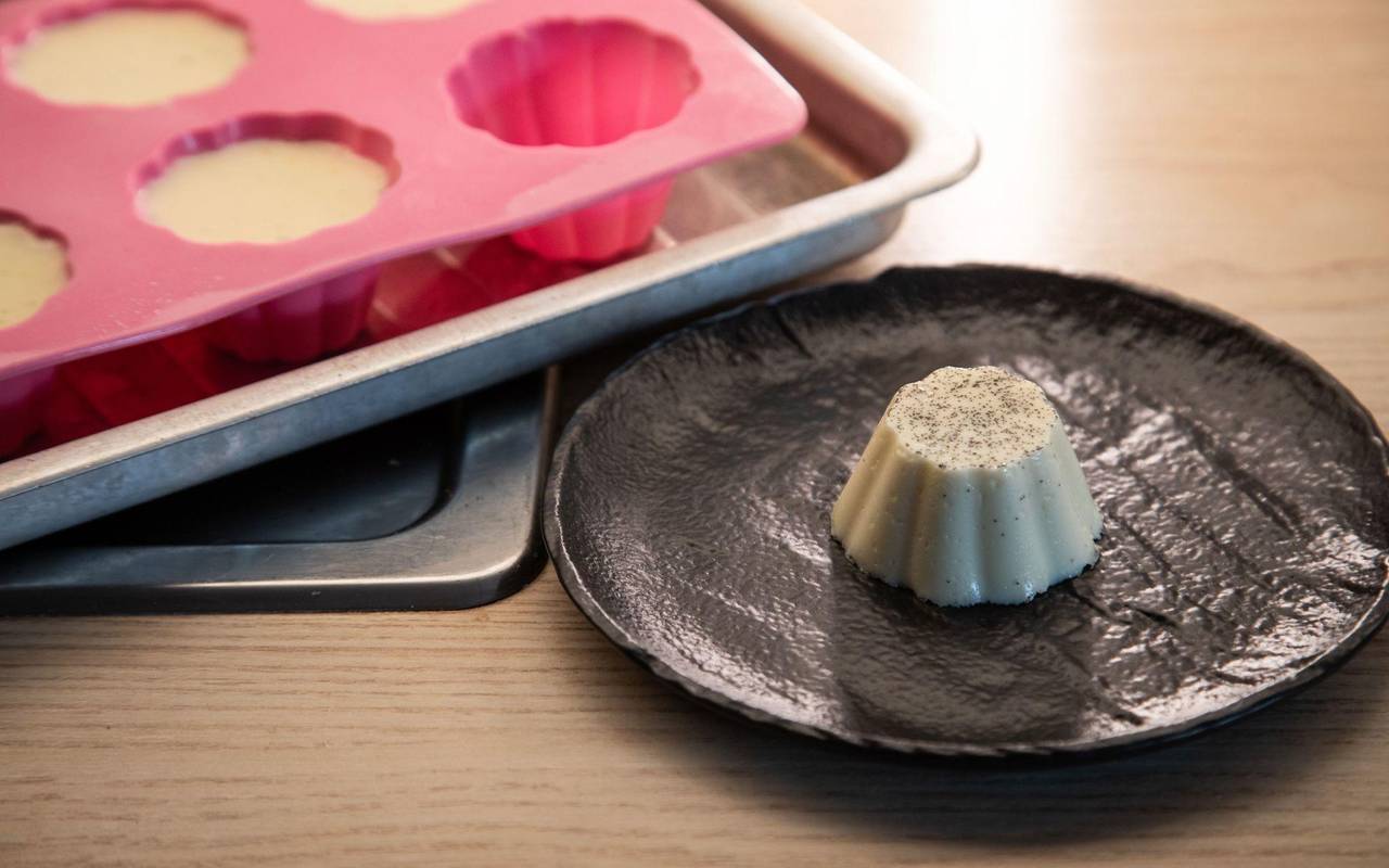 Vanille Panna Cotta in Sillikonform