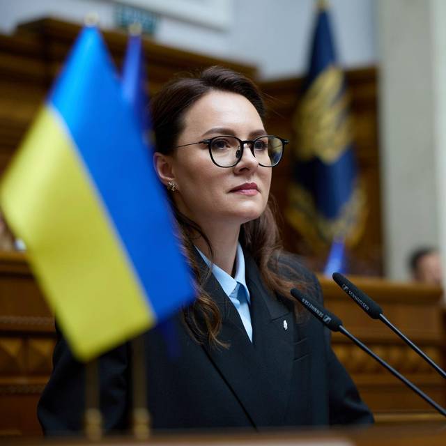 Regierungschefin der Ukraine Julia Swyrydenko