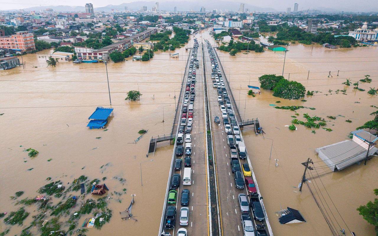 Überschwemmungen in Südthailand
