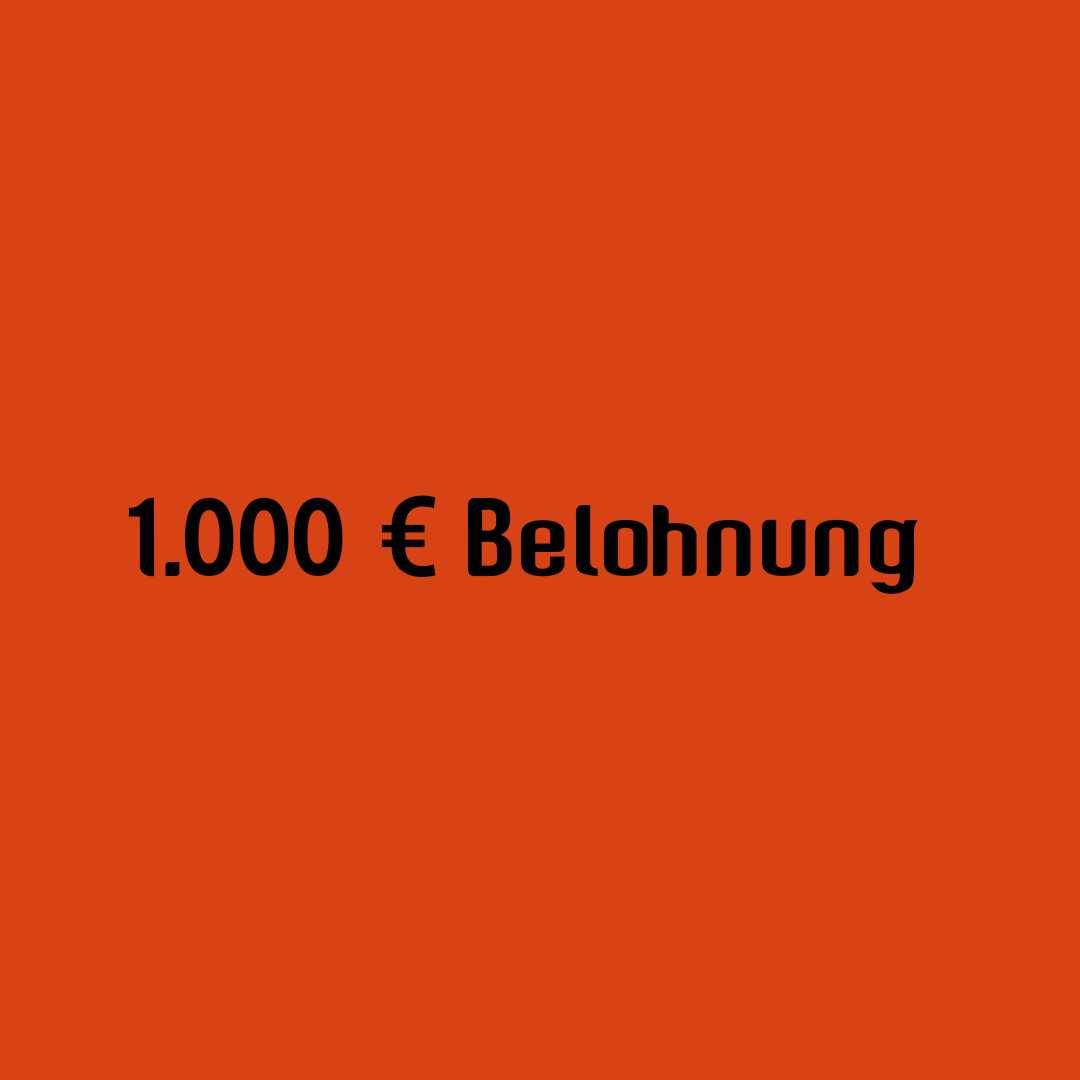 Staatsanwaltschaft lobt 1.000 Euro Belohnung aus Radio Neandertal