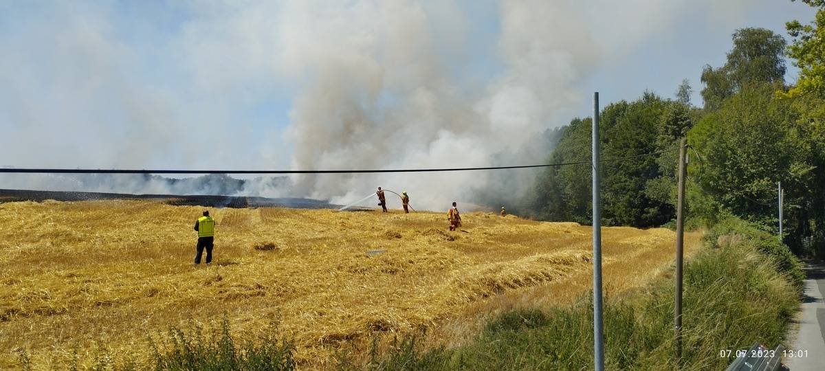 Ermittlungen nach Feldbrand in Heiligenhaus