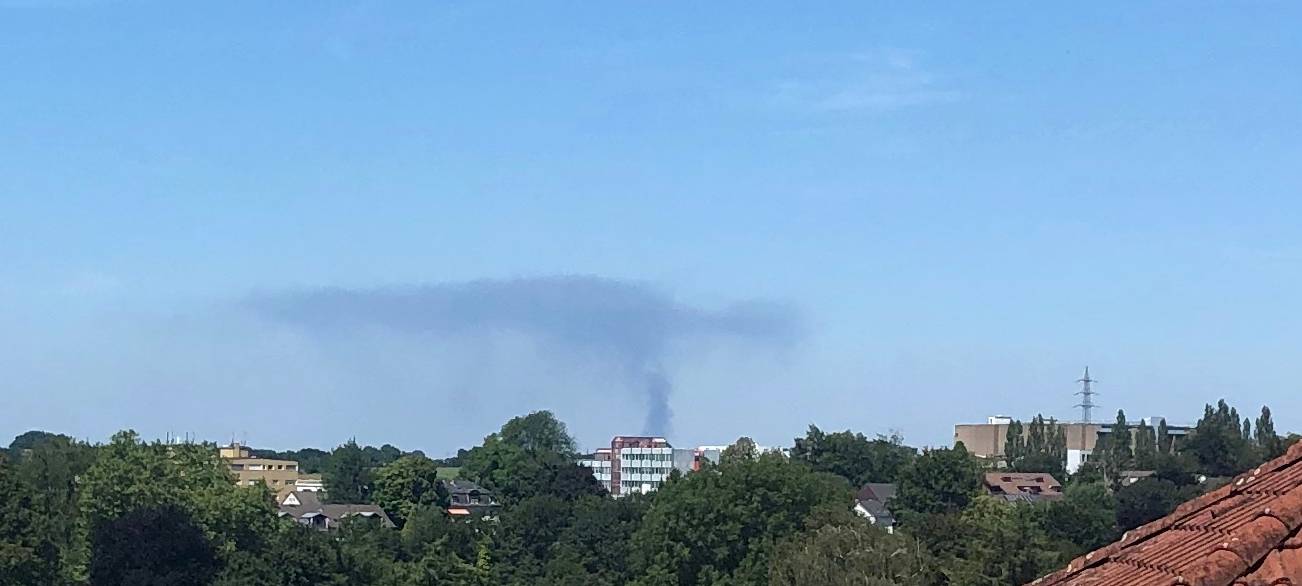 Rauchwolke über Essen