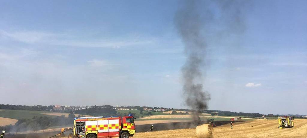 Feldbrand in Mettmann