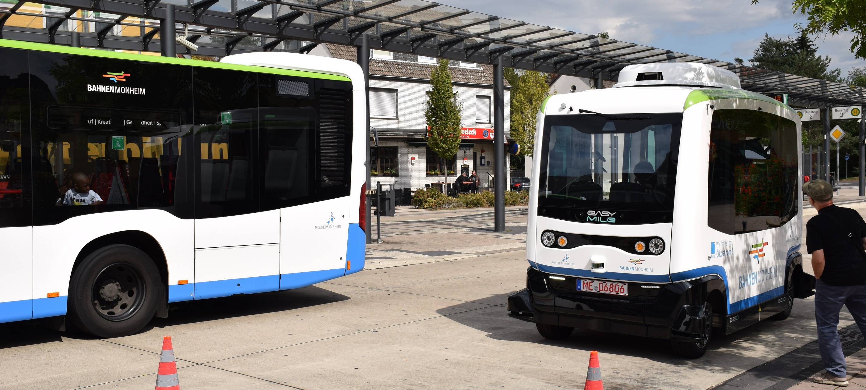 Vorerst letzter Tag für autonome Busse in Monheim
