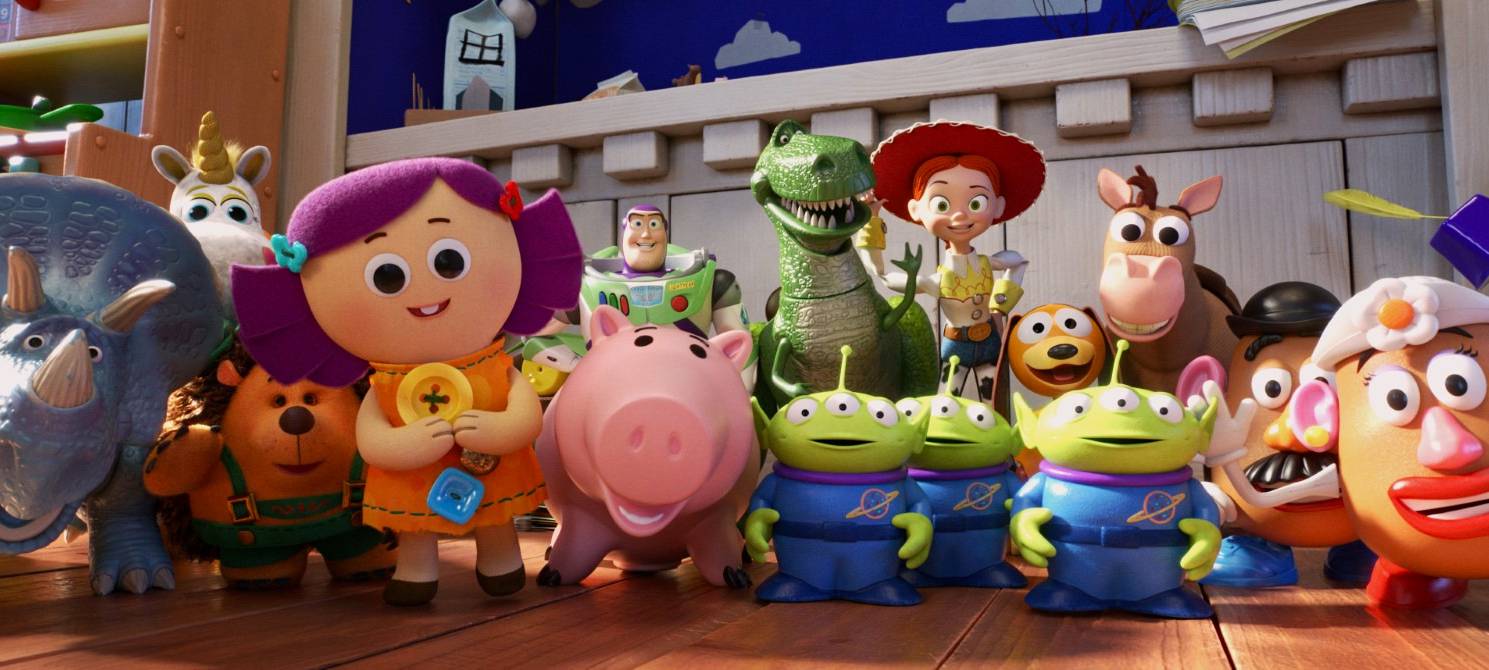 Alle Spielzeughelden haben sich versammelt.