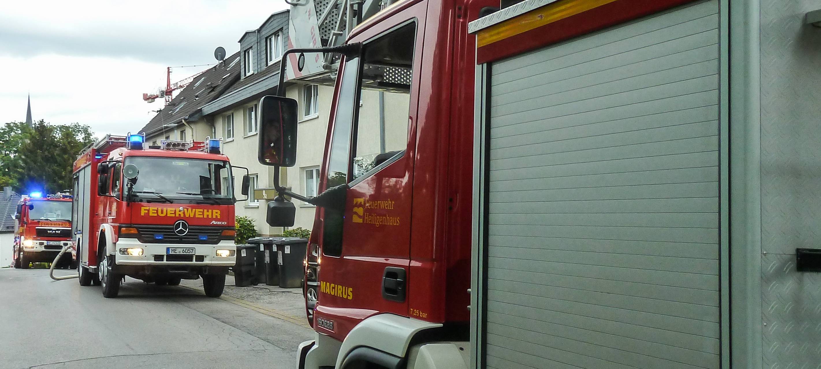 Brennender Mülleimer auf Ratinger Schul-WC