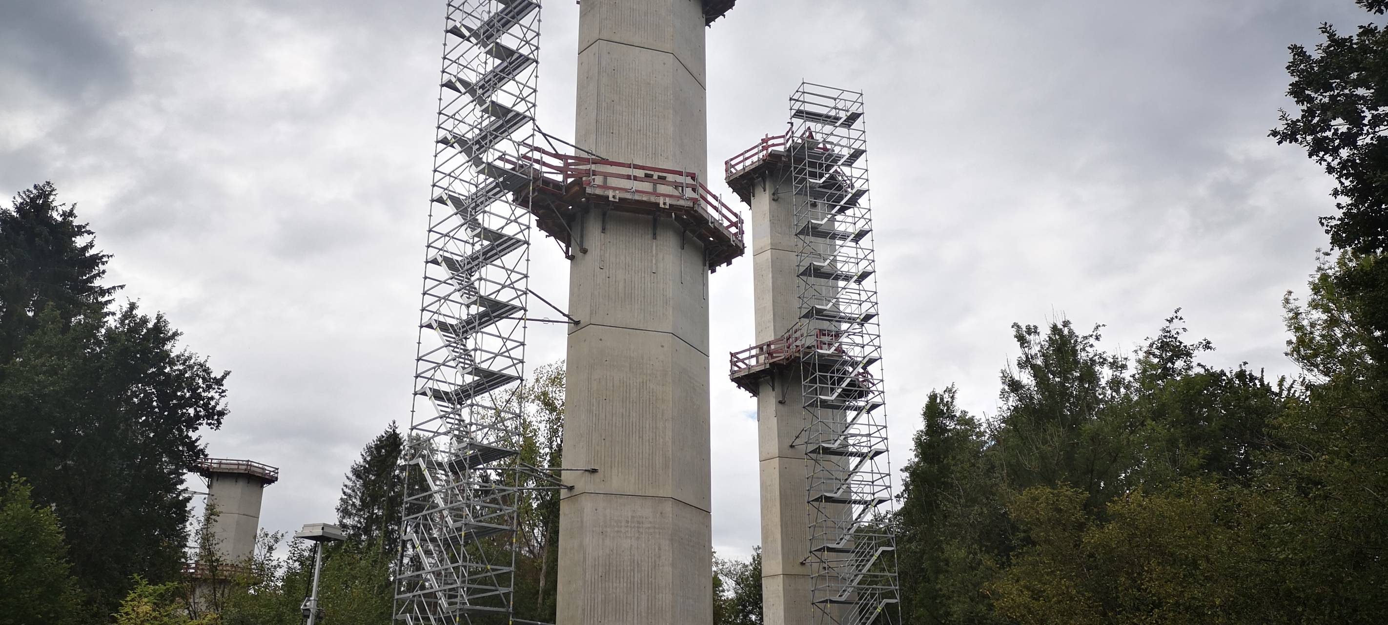 Brückenarbeiten Hofermühle