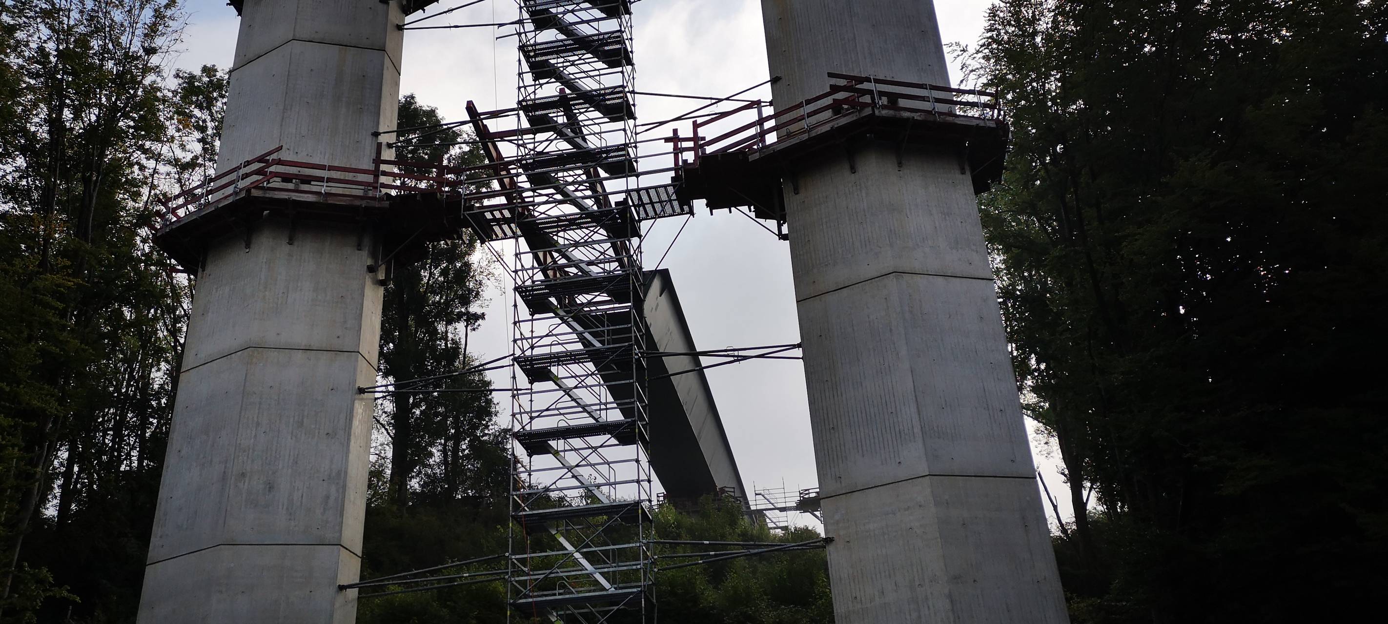 Brückenarbeiten Hofermühle