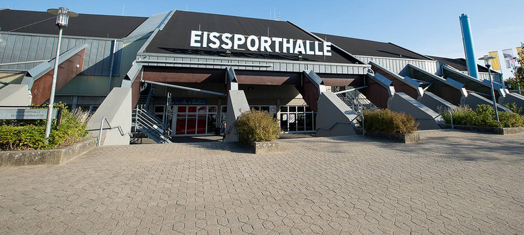 Schäden am Tragwerk der Ratinger Eissporthalle