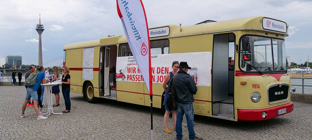 Bewerberbus der Rheinbahn