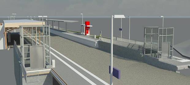 Arbeiten am S-Bahnhof Hösel starten