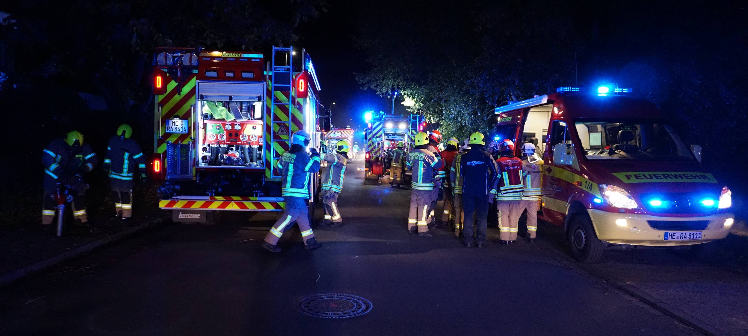 Feuerwehrübung gestern Abend