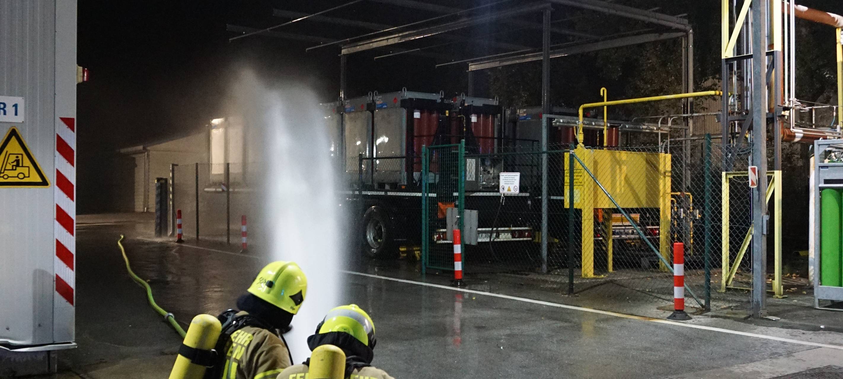 Feuerwehrübung gestern Abend