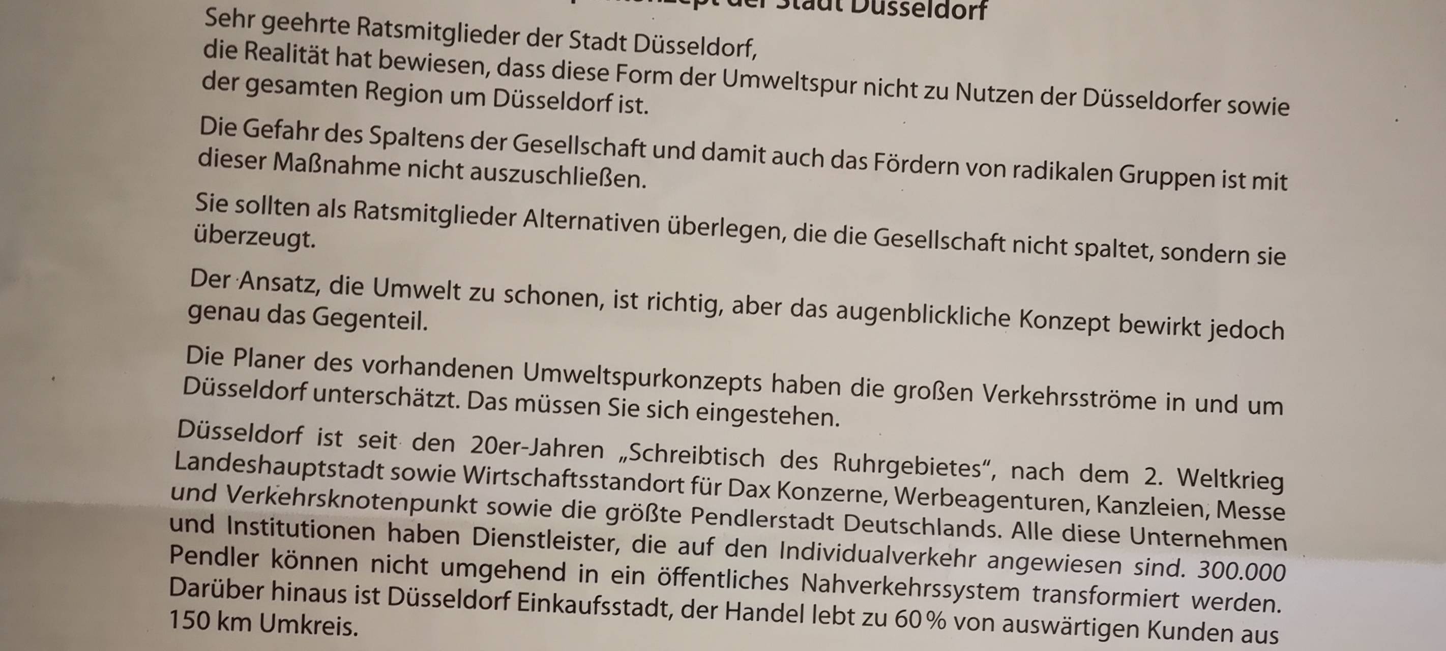 IG-Kö kritisiert Umweltspuren
