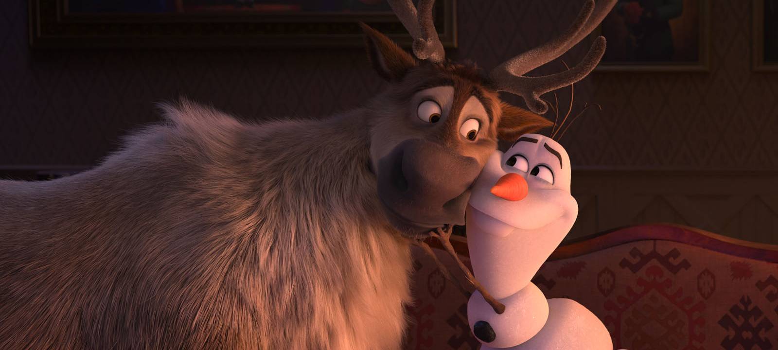 Schneemann Olaf und Rentier Sven