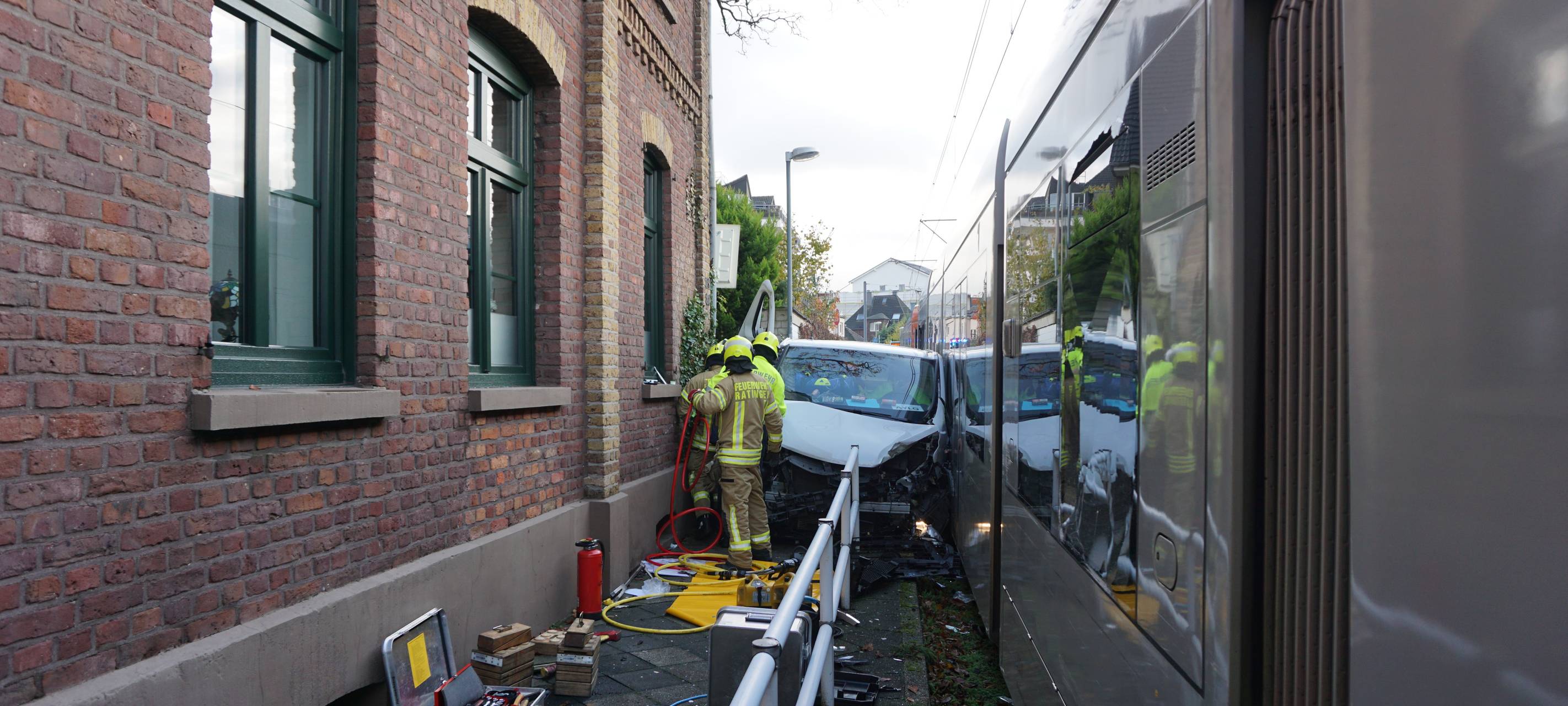 Straßenbahn-Unfall in Ratingen