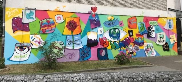 Wülfrath: Toleranz-Graffitis zerstört