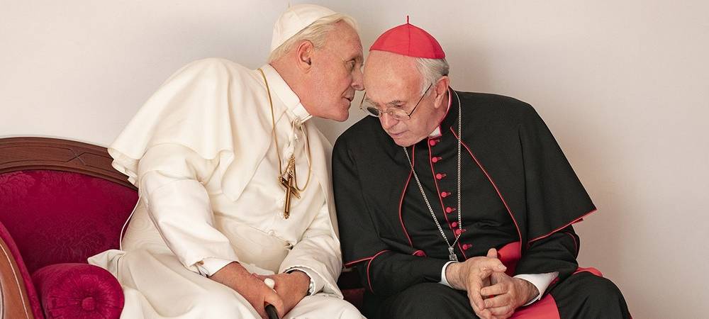 Die beiden Päpste im Gespräch.