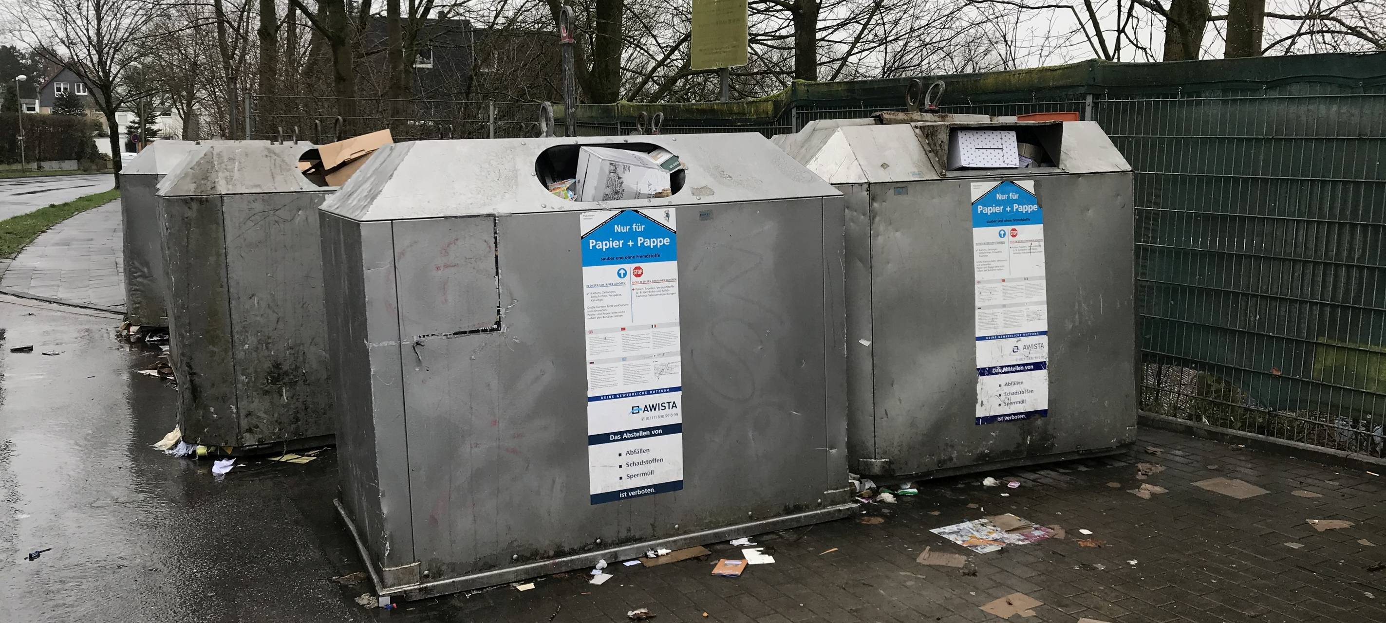 Mettmann: Altpapier-Container werden abgeschafft