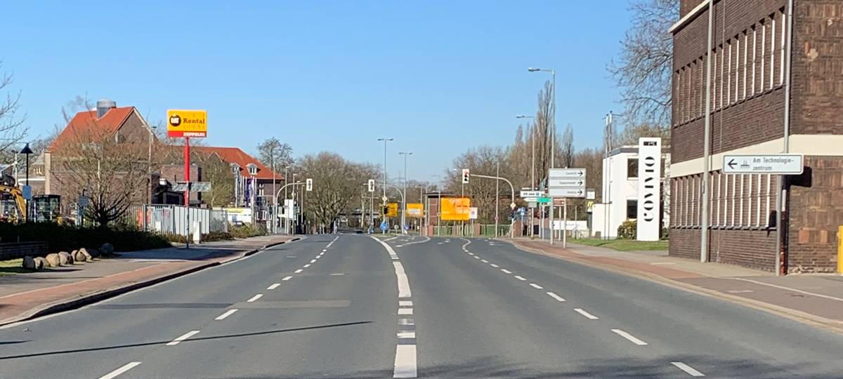 Weniger Staus wegen Lockdown