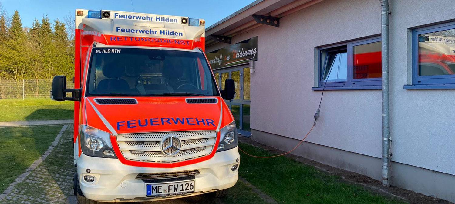 Hildener Feuerwehrautos für die Ukraine