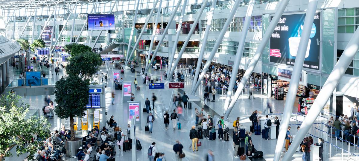 Deutlich weniger Fluggäste