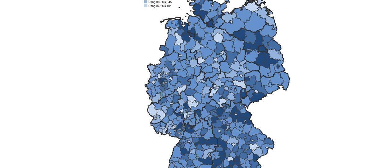 IW-Ranking 2020: NRW schlecht - außer der Kreis Mettmann und Düsseldorf