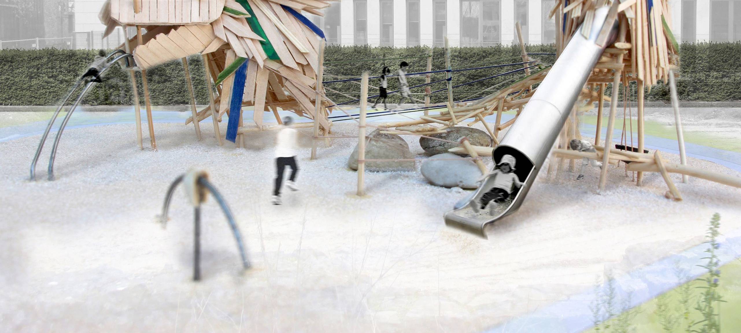 Rathauspark Ratingen auf der Zielgerade