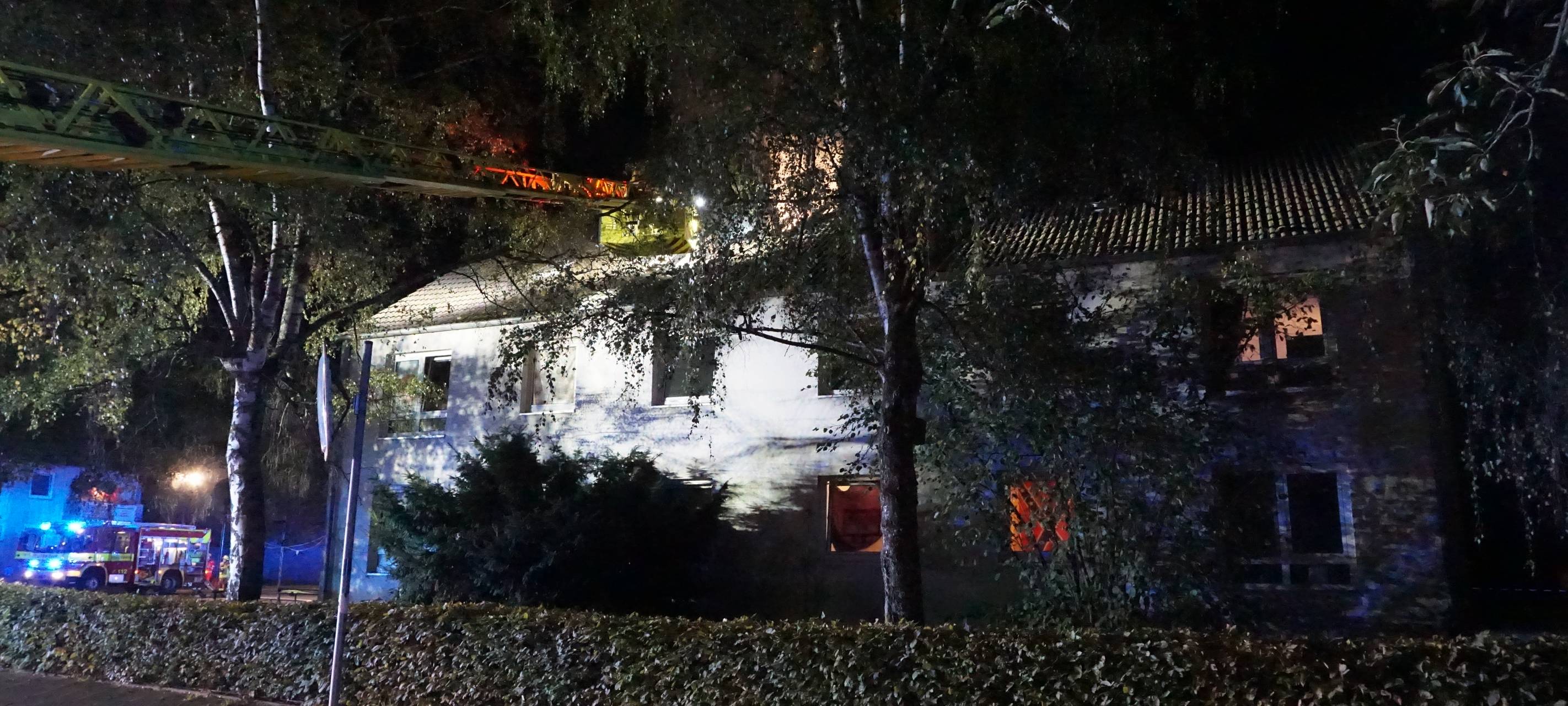 Feuer in Ratinger Sozialunterkunft