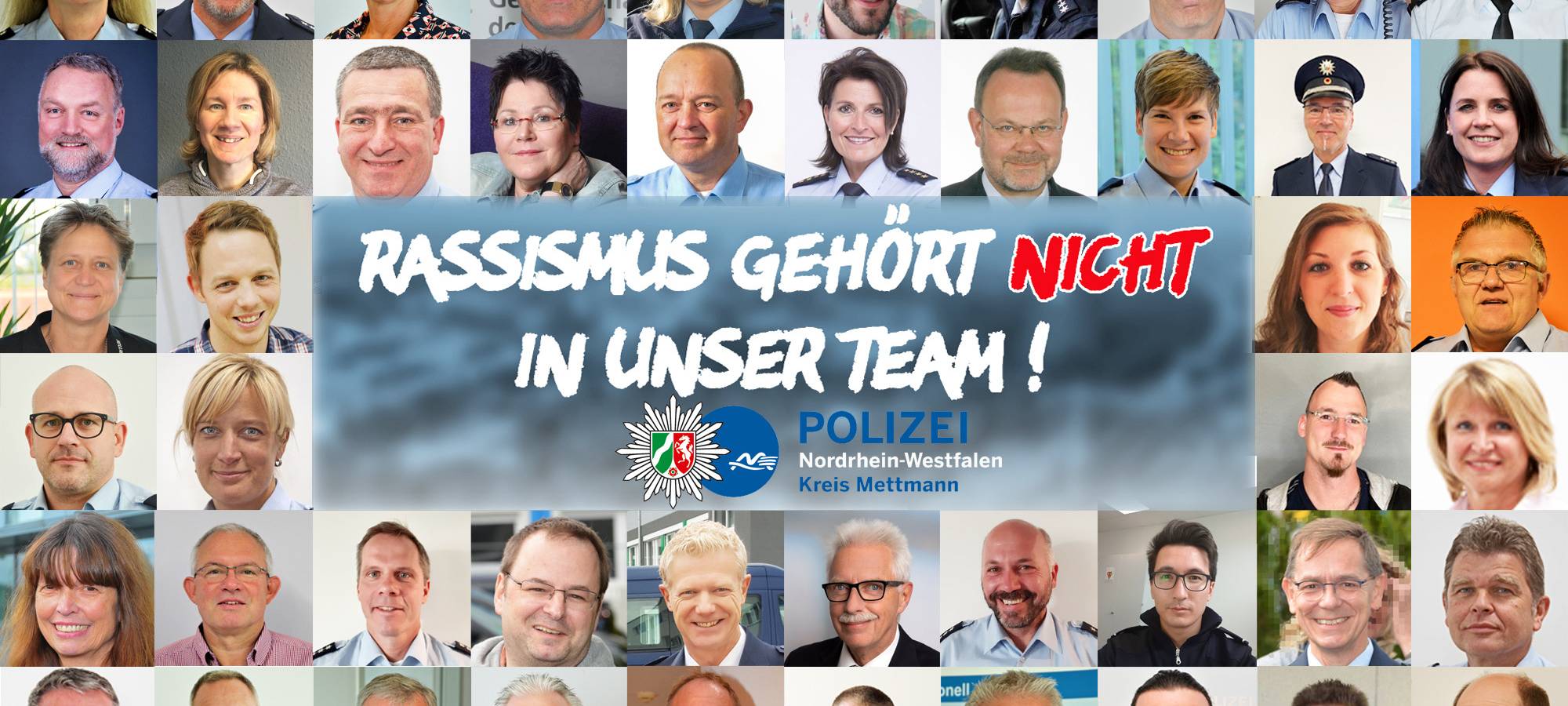 Polizei Mettmann setzt Zeichen gegen Rassismus