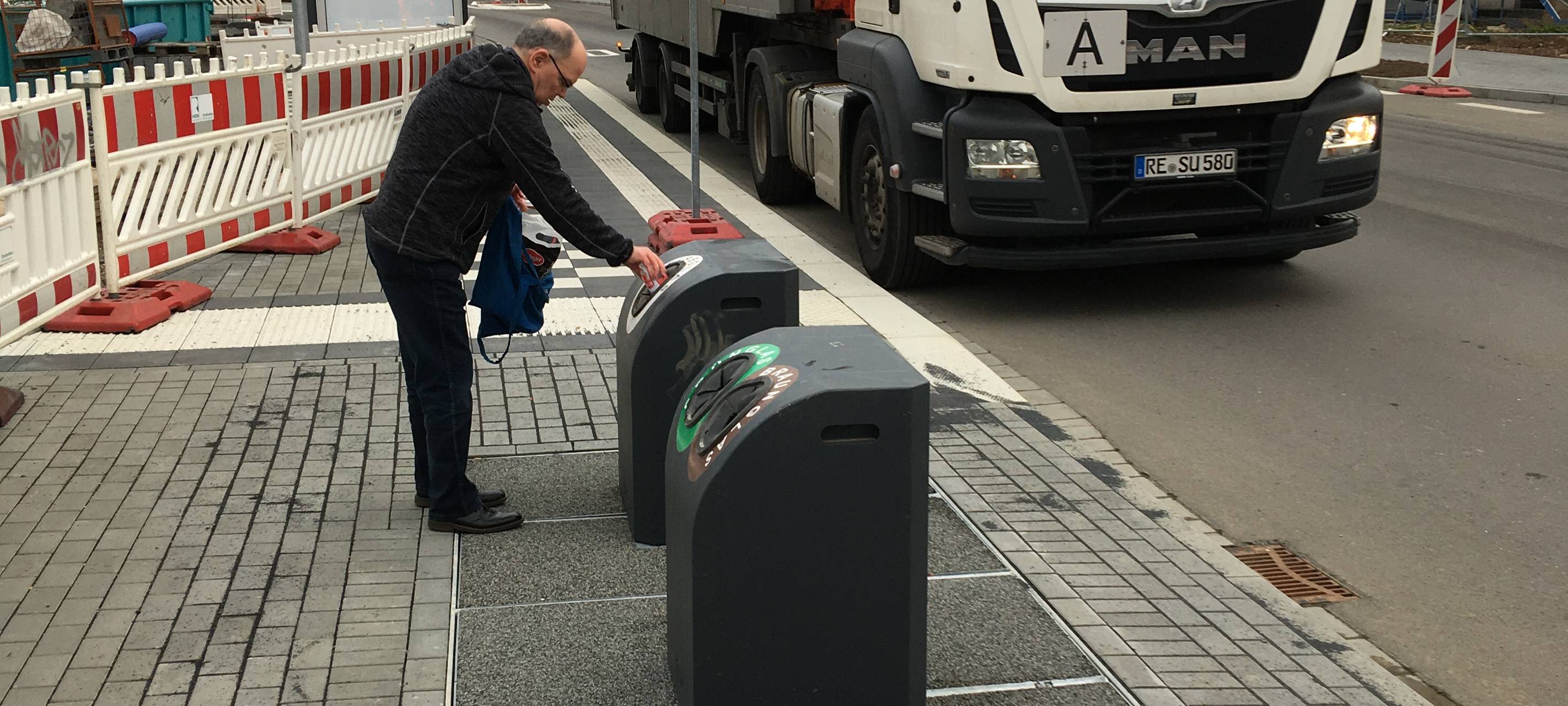 Barrierefreie Glascontainer für Monheim
