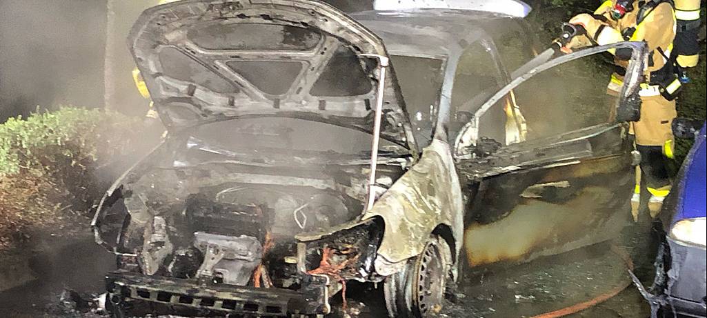 Autobrand in Monheim