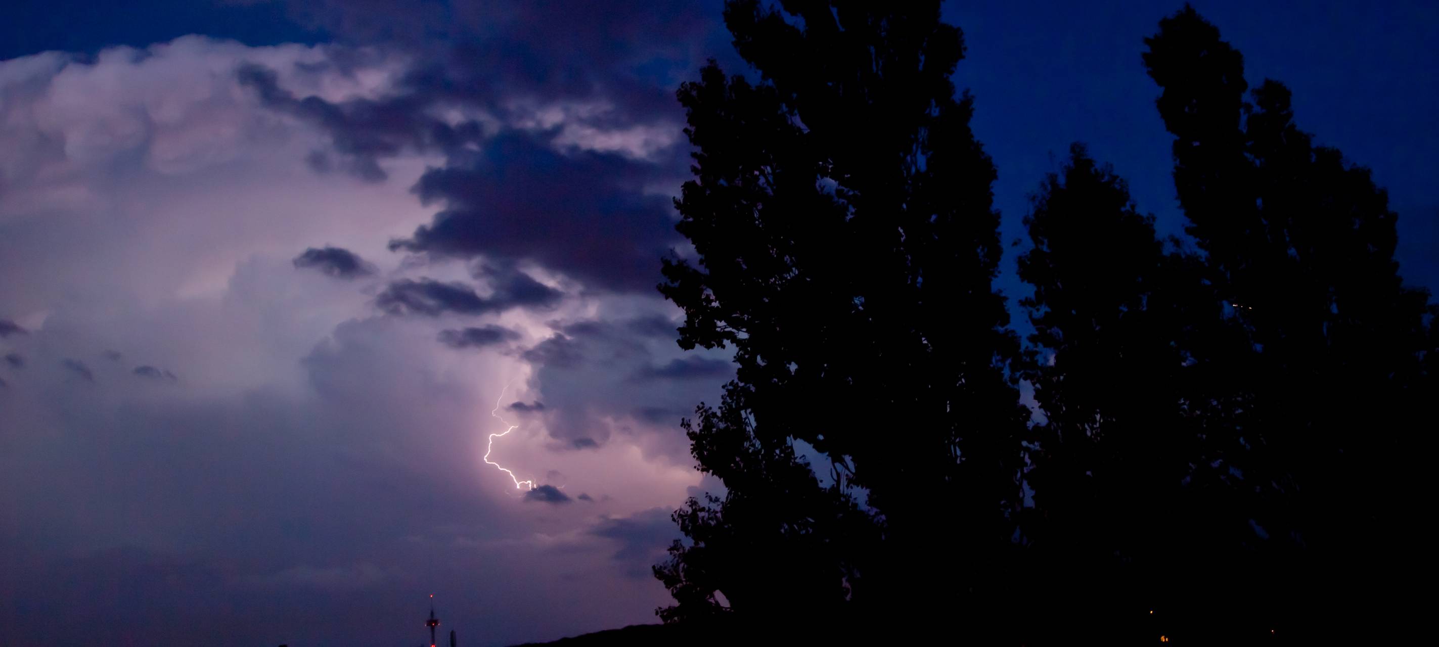 Unwetter in der Nacht