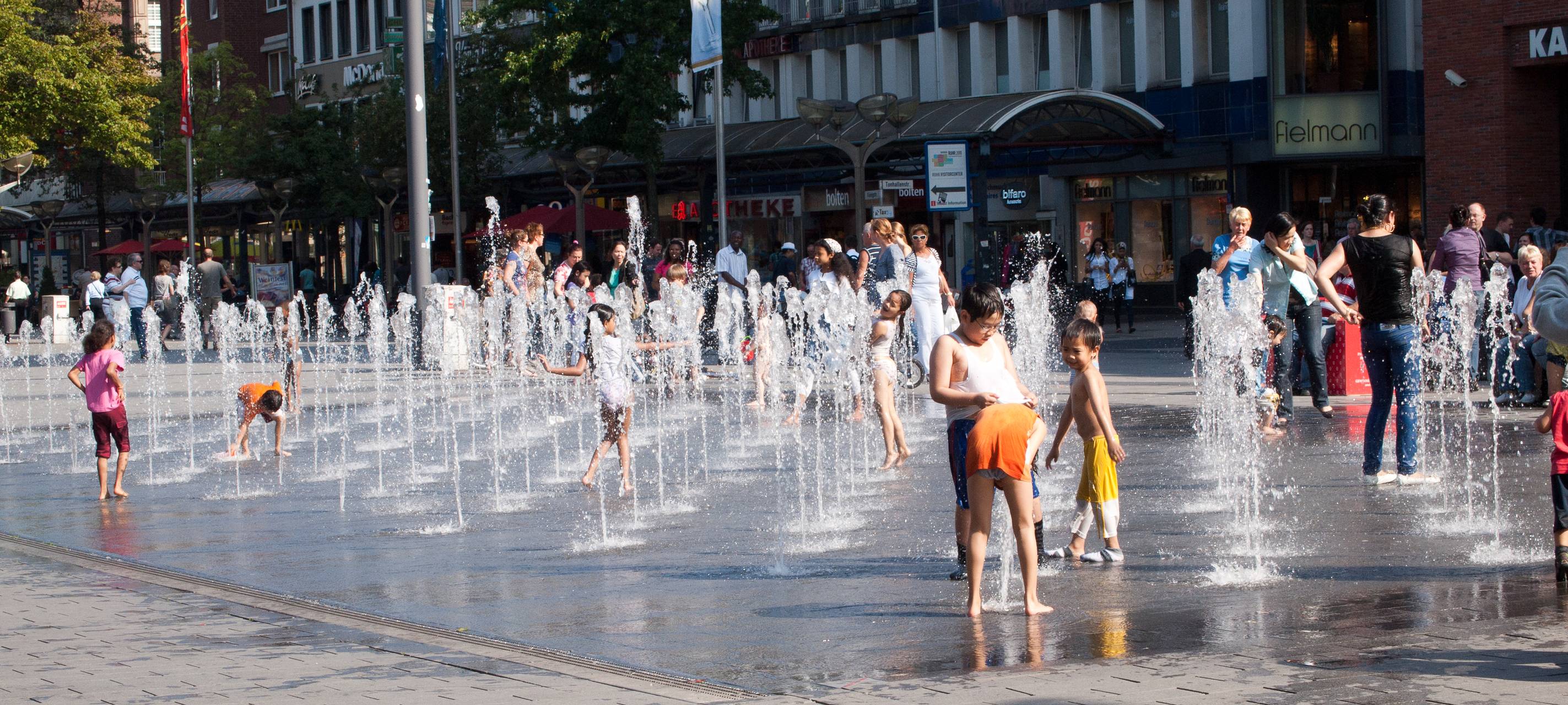 Ratingen: Wasserspielplatz ab heute an