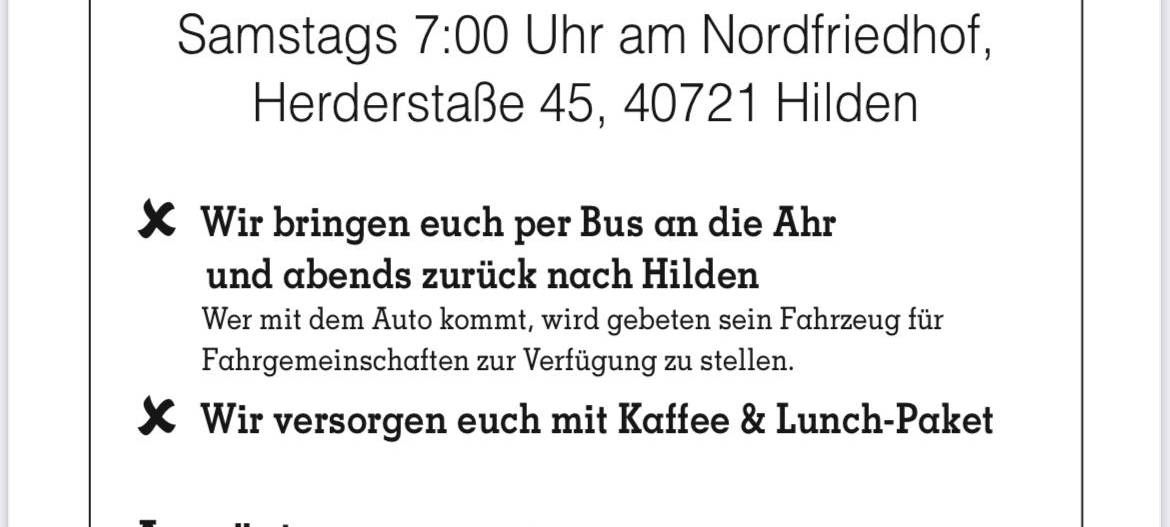 Lokale Hilfen für Betroffene des Unwetters