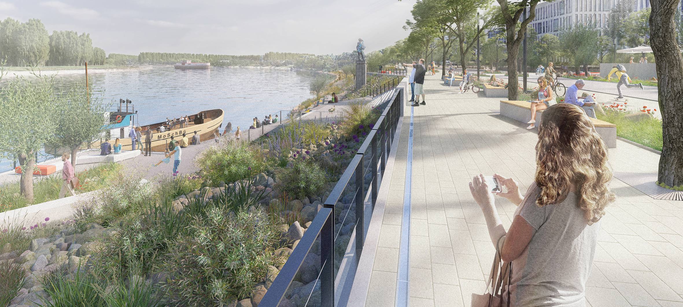 Monheimer Rheinpromenade wird aufgewertet