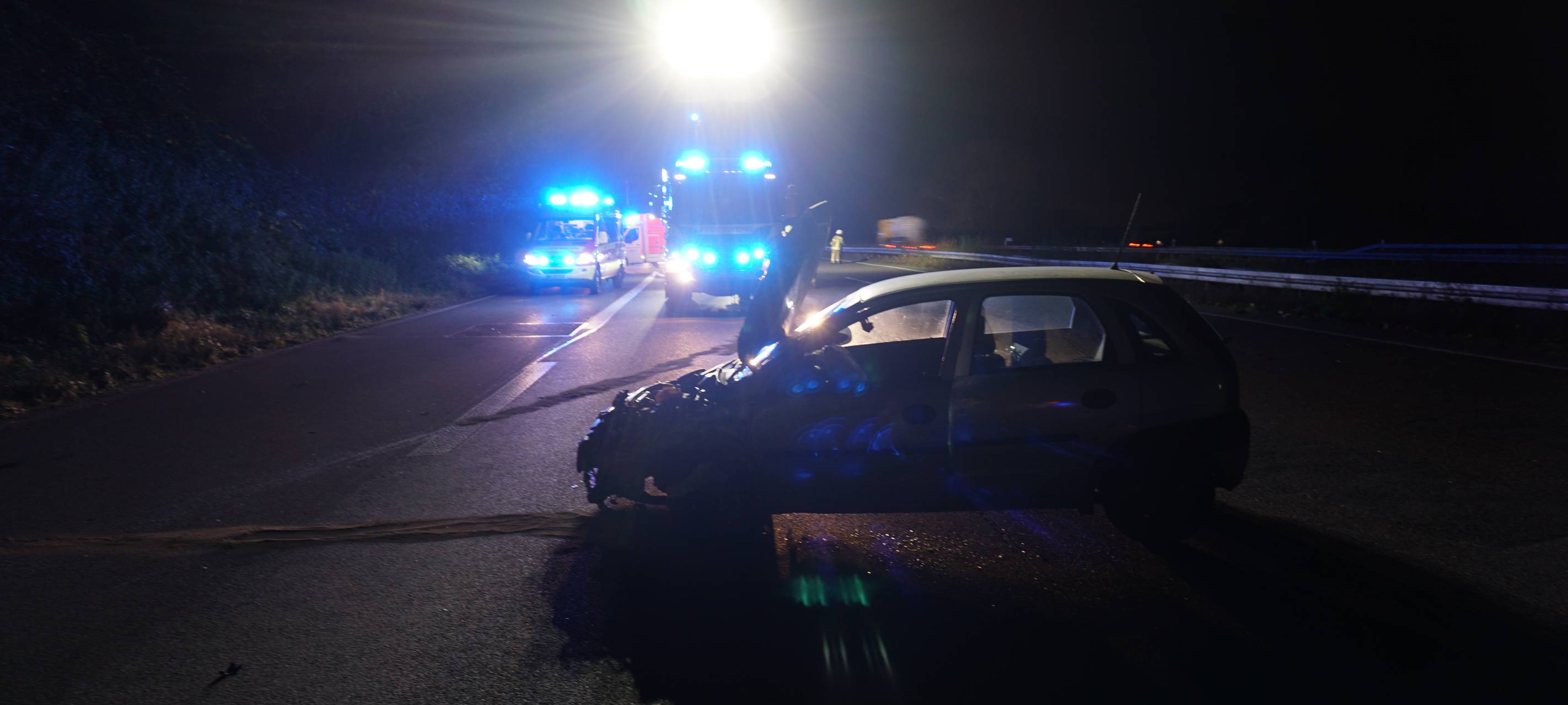 Schwerer Unfall am Kreuz Breitscheid