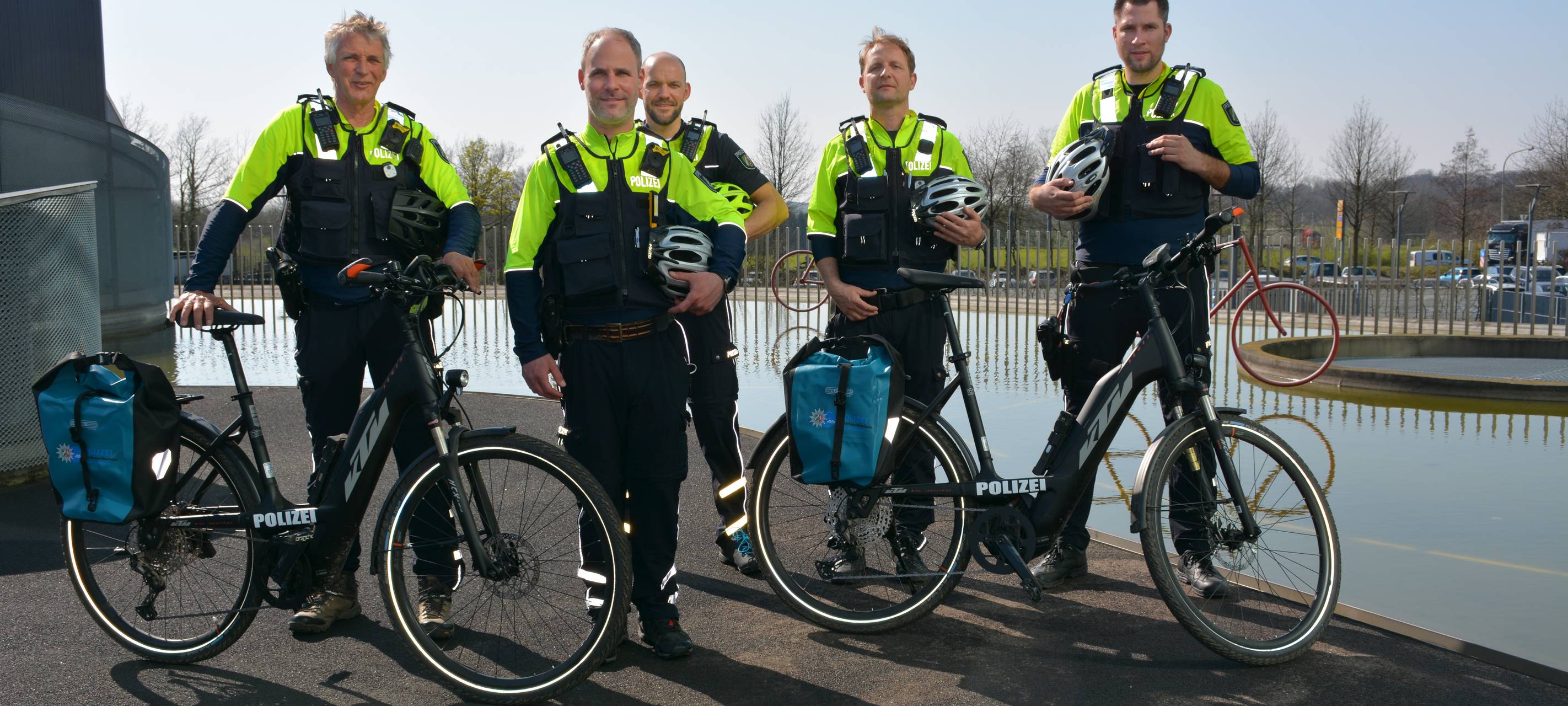 Fahrradstaffel der Polizei