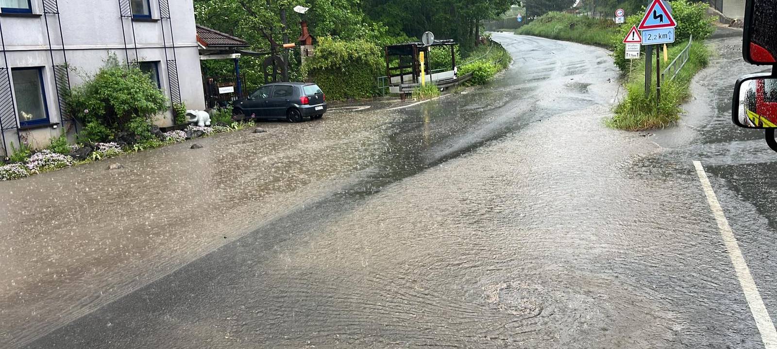 Nach Starkregen in Velbert