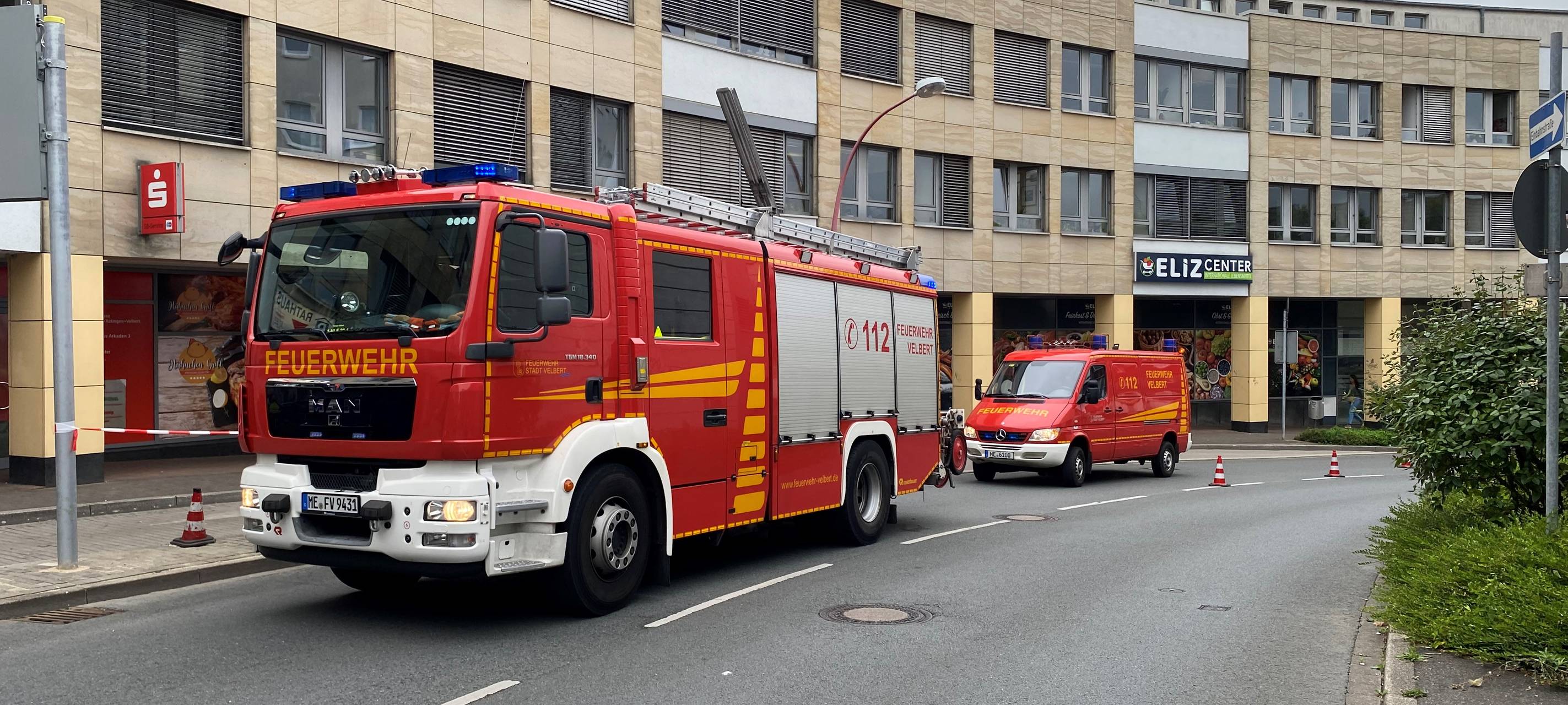 Feuerwehr räumte Teile des Velberter Rathauses