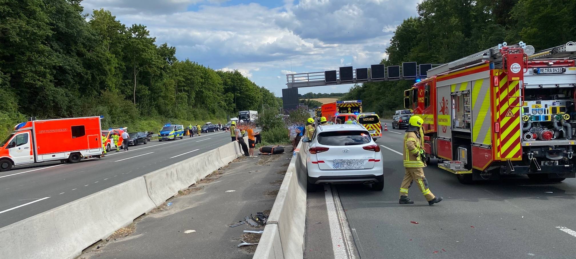 Sechs Verletzte nach Unfällen auf der A3