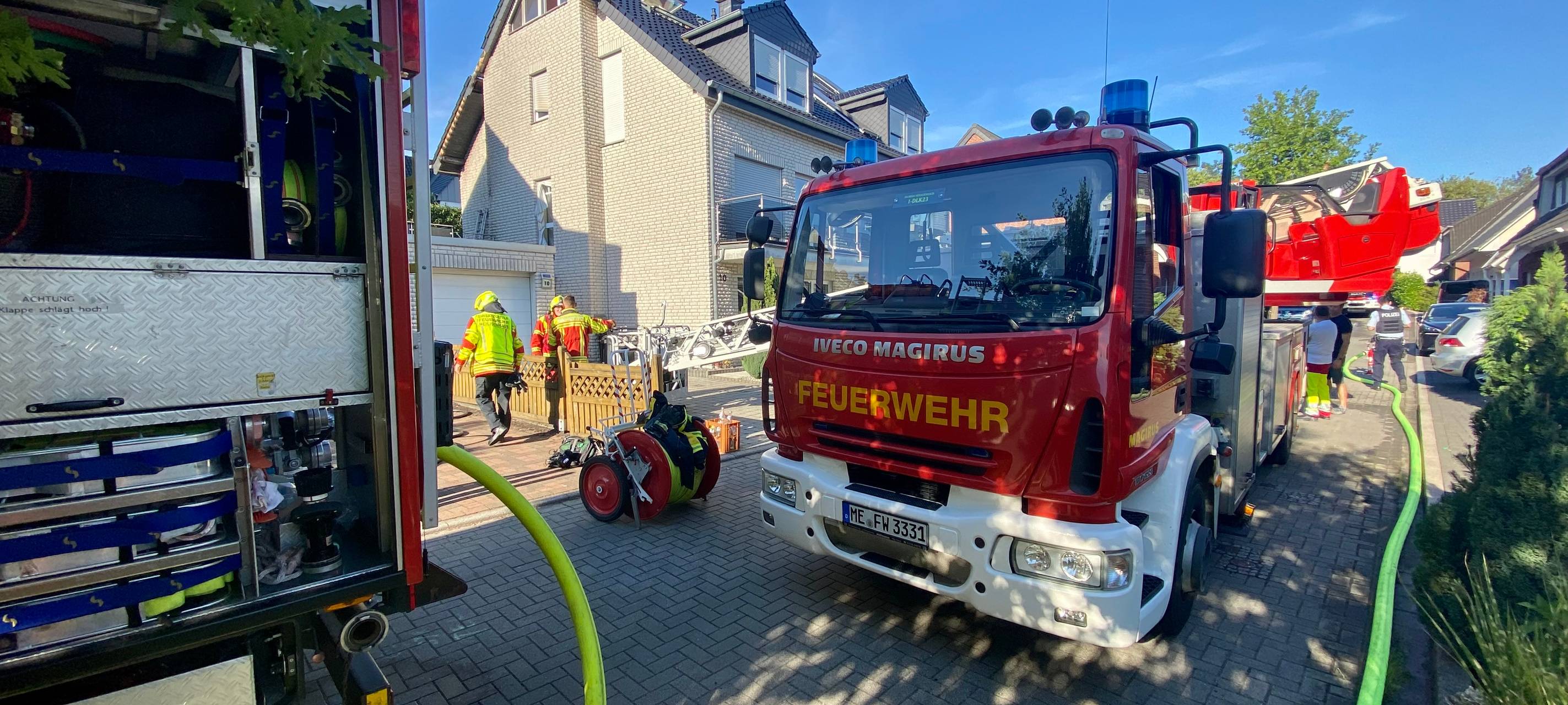 Hausbrand in Monheim