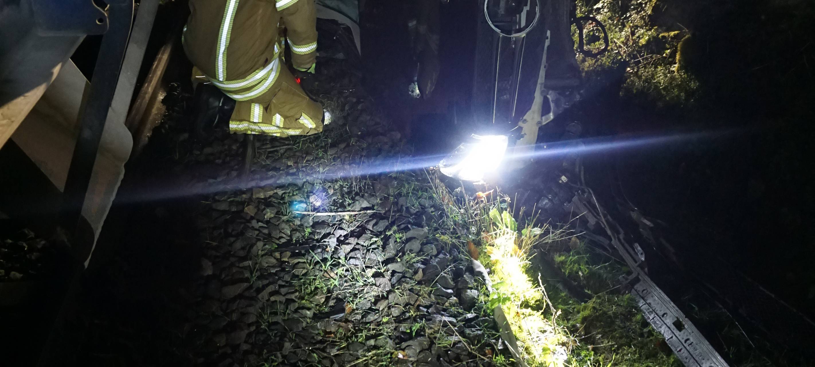 Zugunfall an der Auermühle