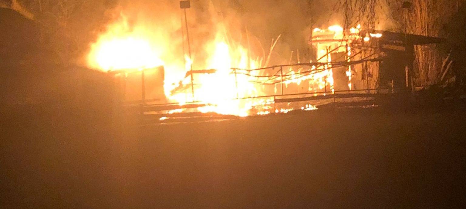 Brand in Velberter Hunde-Vereinsheim