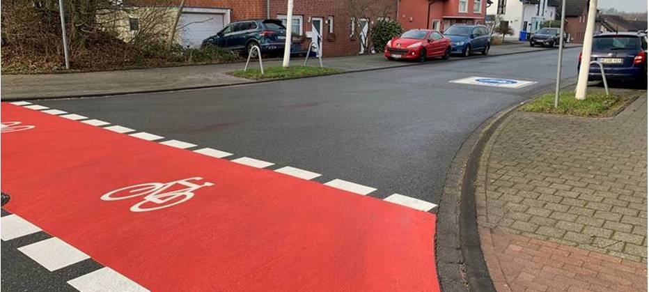 Erste Fahrradzone in Mettmann