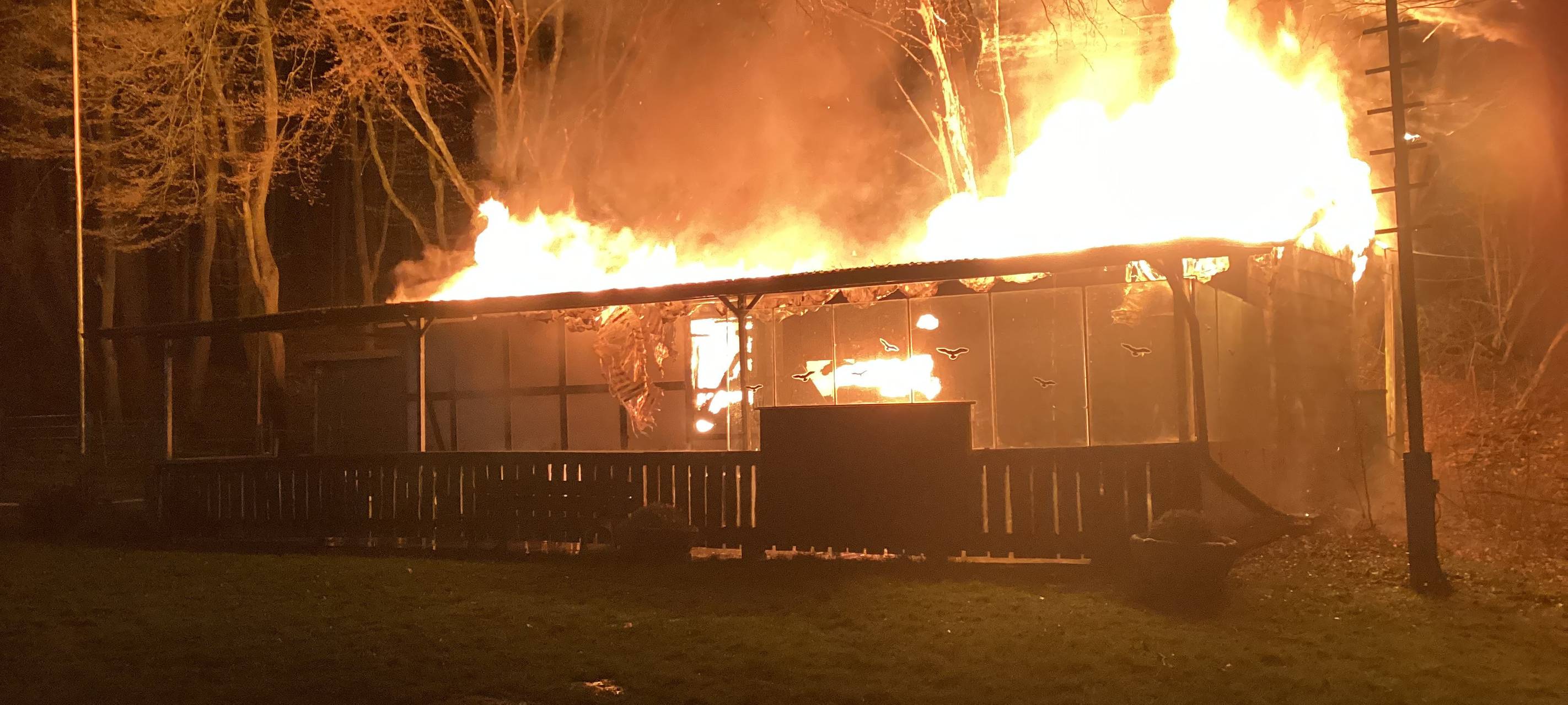 Hundevereinsgebäude abgebrannt