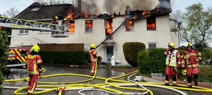 Hausbrand in Velbert